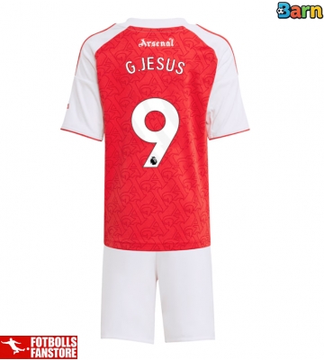 Arsenal Gabriel Jesus #9 Hemmatröja Barn 2025-26 Kortärmad (+ Korta byxor)